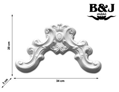 Gipsz kiegészítő, gipsz stukkó - H15