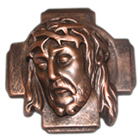 Jézus arc - bronz